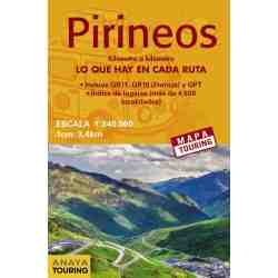 Mapa de Los Pirineos...