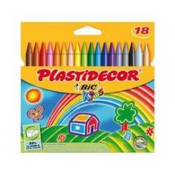 BIC,PLASTIDECOR CAJA DE 18