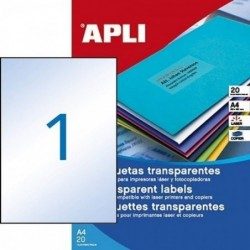 APLI ETIQUETA TRANSLUZ,20HJ...