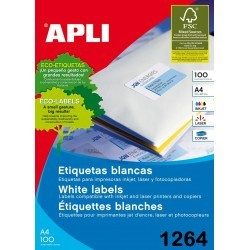 APLI ETIQUETAS BLANCAS A4...