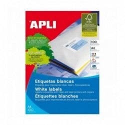 APLI ETIQUETAS BLANCAS A4...