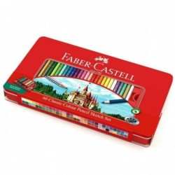 FABER ESTUCHE METAL 60 COLORES