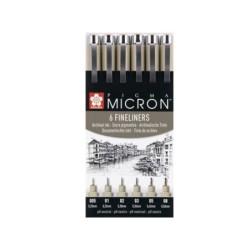 SET PIGMA MICRON 6 NEGRO