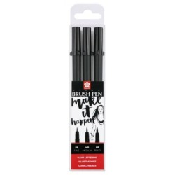 PIGMA BRUSH BLACK ESTUCHE 3...