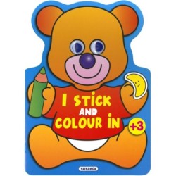 I stick and colour in